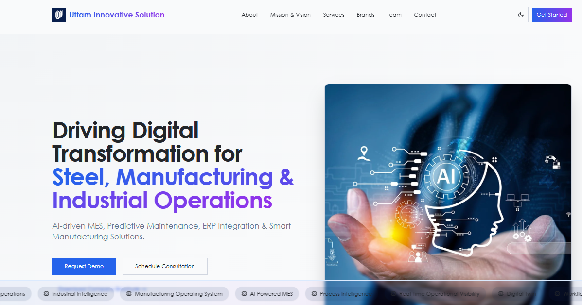 Uttam Innovative Solution — section before