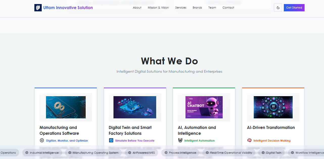 Uttam Innovative Solution — section before