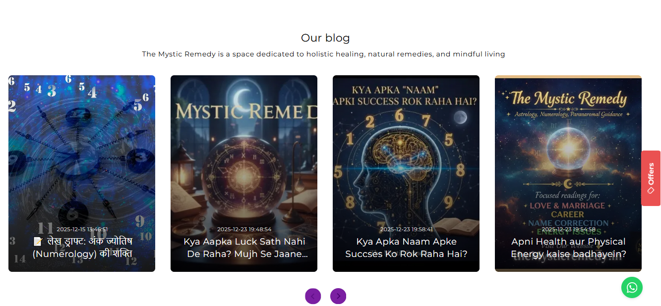 MYSTIC REMEDY — section before