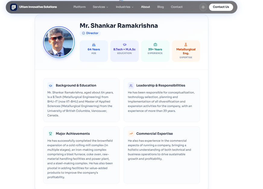 Uttam Innovative Solution — section after