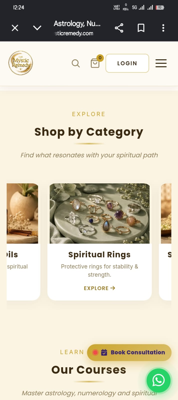 MYSTIC REMEDY — section after on mobile